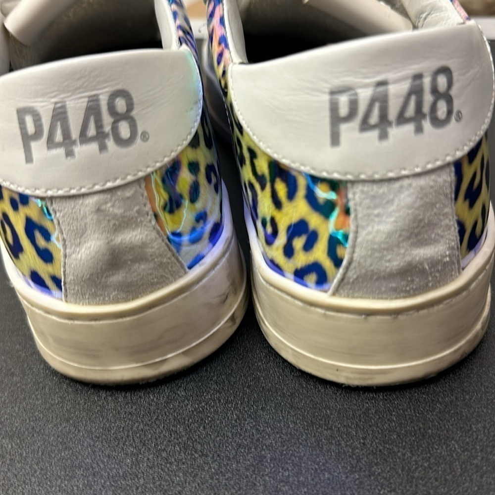 P448 Colorful Animal Print sneakers size 39 - Picture 4 of 11